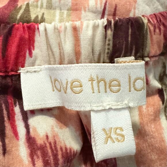 Love the Label Anthropologie Painterly Open-Back Blouse Crop Top | Size XS - Picture 7 of 10